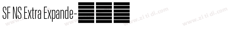 SF NS Extra Expande字体转换